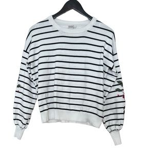 Twik Crewneck Sweater with Embroidery Detail